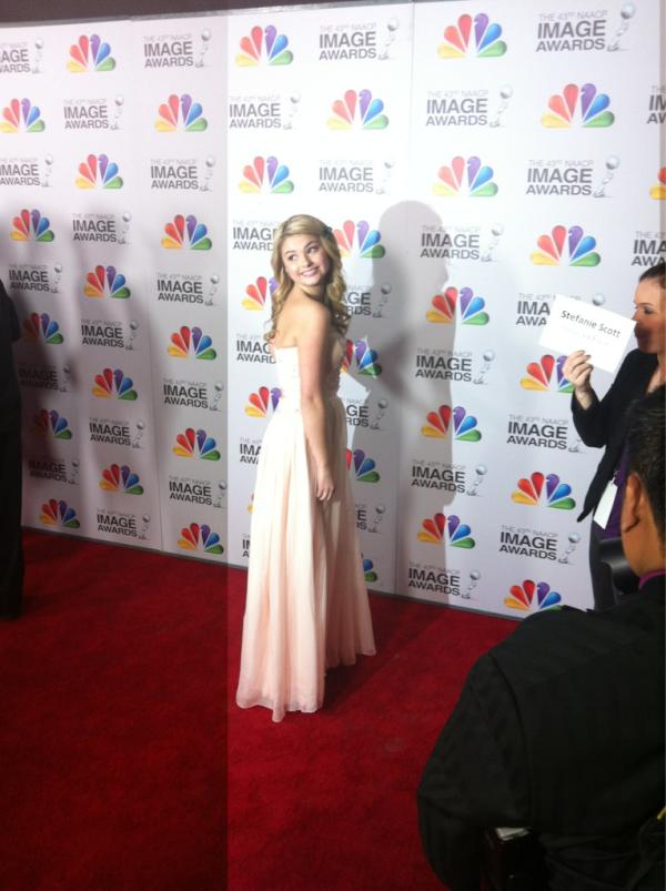 Stefanie Scott Dazzling On The Red Carpet At The NAACP Image Awards! (@StefanieScott1)