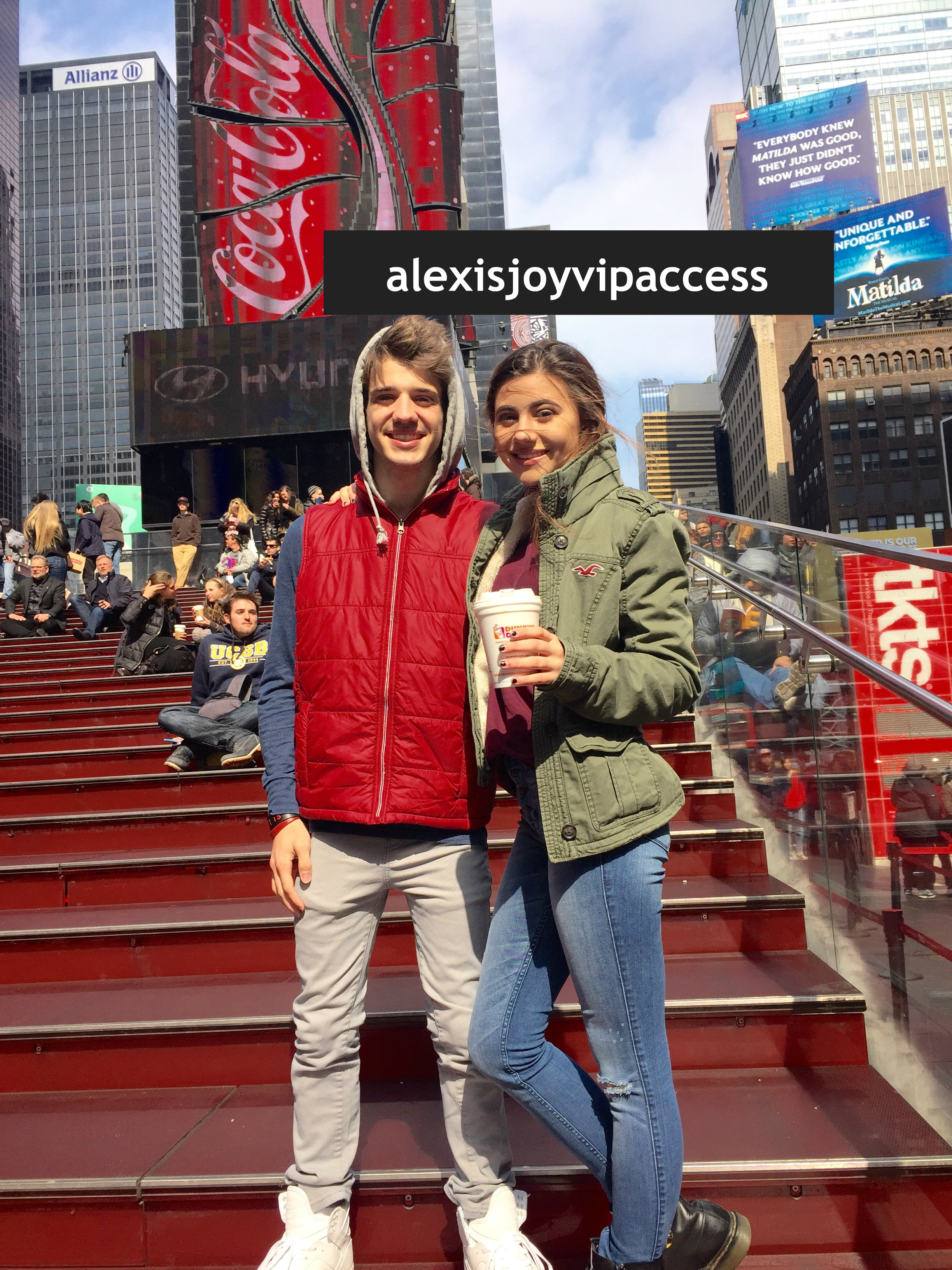 VIPAccessEXCLUSIVE: Olivia Stuck And Brandon Tyler Russell Exclusive Interview With Alexisjoyvipaccess At Times Square, NYC!