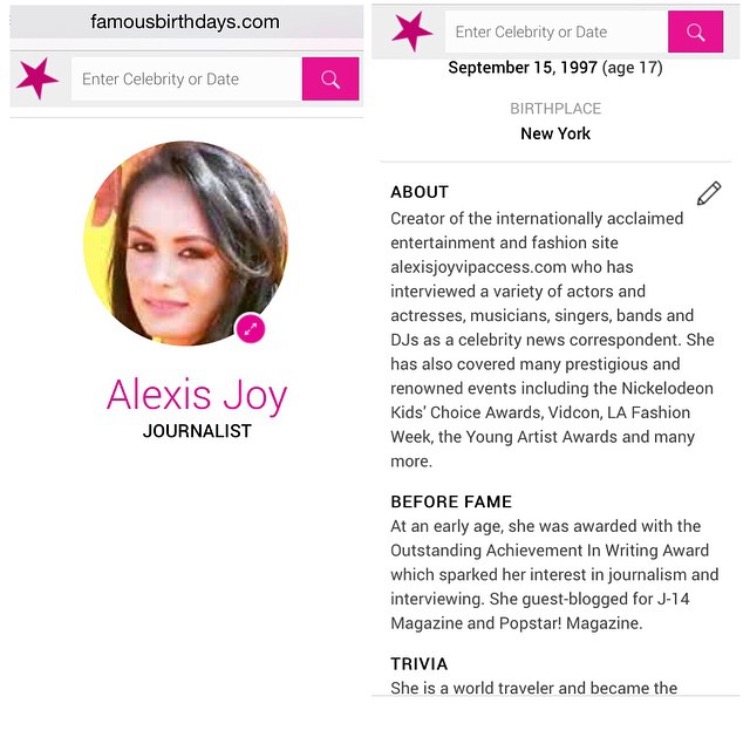 VIPAccessEXCLUSIVE: Find Out Alexisjoyvipaccess.com’s Birthday On FamousBirthdays.Com! (@FamousBirthdays)