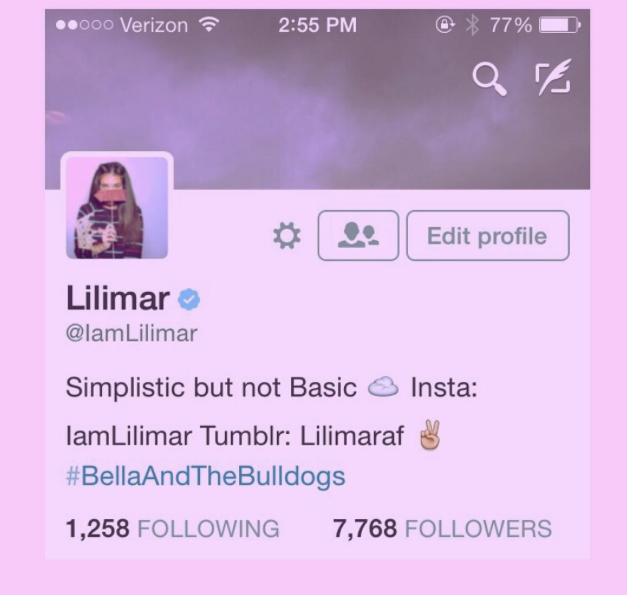 Article: Congrats To Lilimar On Getting Verified On Twitter 7/3/15! (@IAmLilimar)