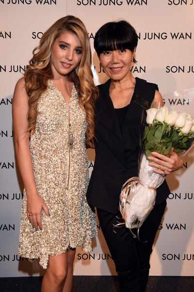 Article: Paris Smith Glistens In A Gold Dress At Son Jung Wan’s New York Fashion Week Show!