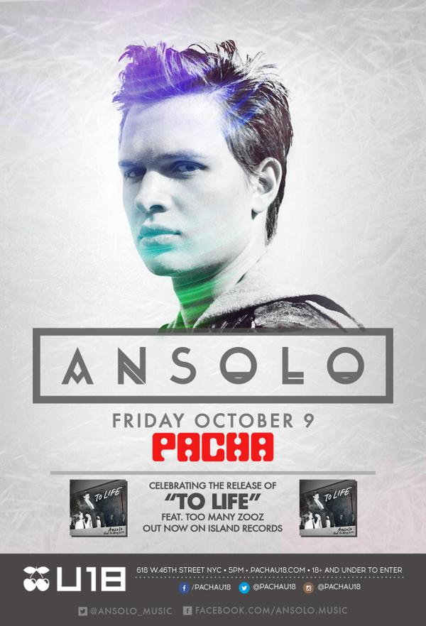 VIPAccessEXCLUSIVE: Alexisjoyvipaccess TICKET GIVEAWAY For Ansolo’s PachaU18 Event In NYC! WIN TICKETS HERE!
