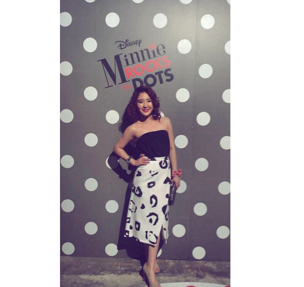 Article: Megan Lee Looked Beautiful At The Minnie Mouse Rocks The Dots Art & Fashion Exhibit! See Her Amazing Attire Here!