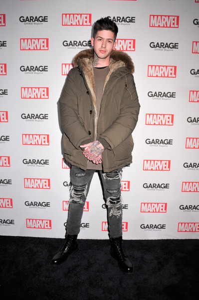 Article: Travis Mills Looked Incredibly Cool At The Marvel And Garage Magazine New York Fashion Week Event!