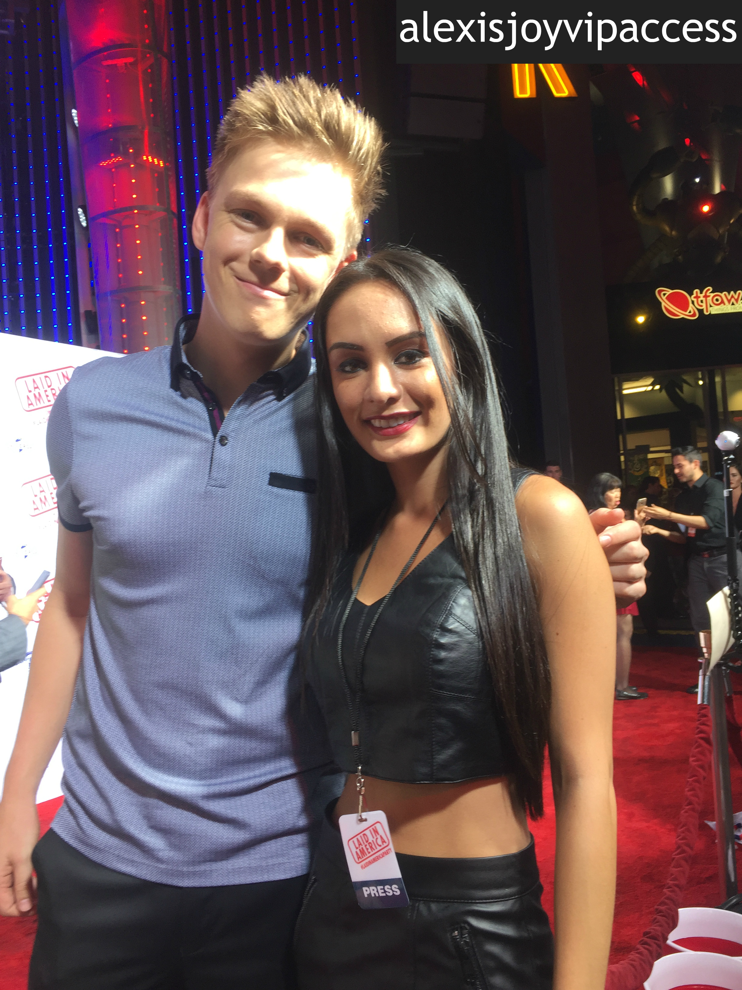VIPAccessEXCLUSIVE: YouTube Sensation Caspar Lee Interview With Alexisjoyvipaccess At His “Laid In America” Premiere!
