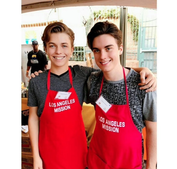 Article: Jacob Hopkins And His Brother, Gerad Had A Wonderful Time Serving Meals At The Skid Row Thanksgiving!