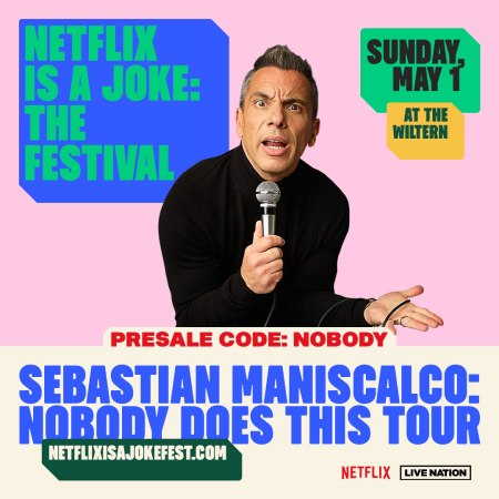 Article: 5 Things We’re Excited For At Sebastian Maniscalco’s “Nobody Does This” Tour Shows During Netflix Is A Joke: The Festival, Produced By Netflix In Association With Live Nation!
